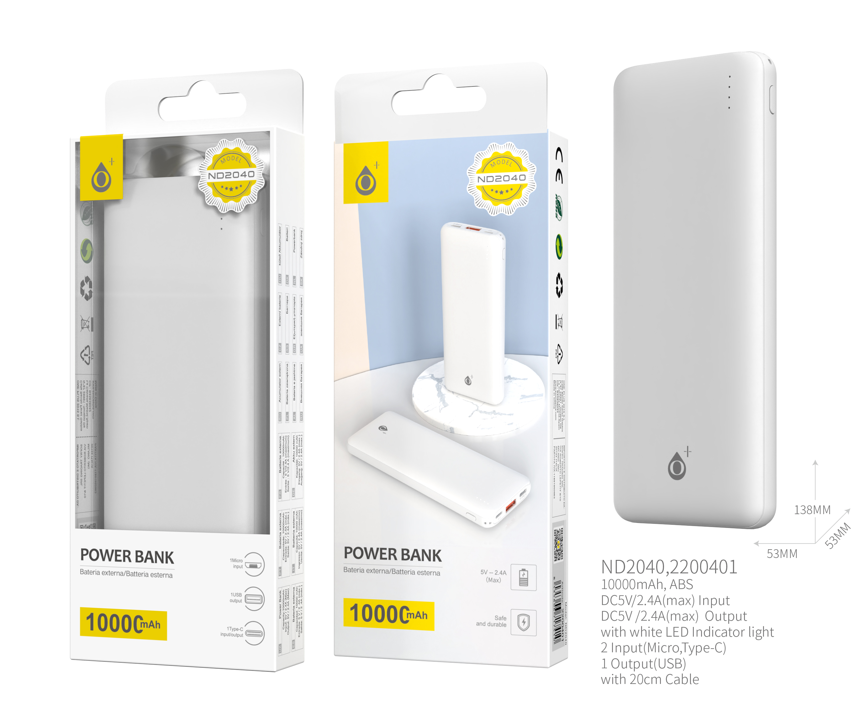 Baterias externas para portatil Powerbank 41600 mAh- Powerbankevacolor